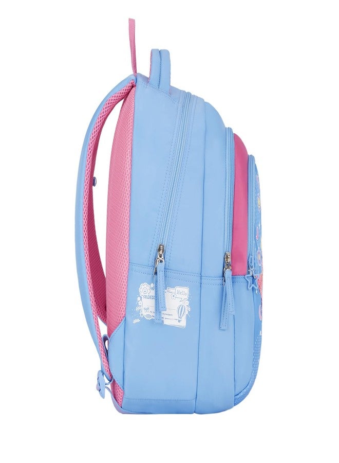 جيني حقيبة ظهر مدرسية جيني ستارليس للبنات | 15 بوصة - 20 لترًا بثلاثة أقسام، خفيفة الوزن مع أكتاف مبطنة | مثالية للكتب، زجاجات المياه، الأدوات المكتبية، علبة الغداء، والأغراض الأساسية - أزرق - Image 3